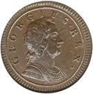 ½ пенни 1719-1724 годов   Великобритания