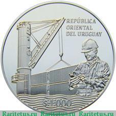 1000 песо 2016 года   Уругвай