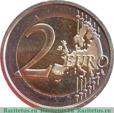 Реверс монеты 2 евро 2011 года   Ватикан