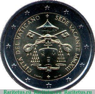 2 евро 2013 года   Ватикан