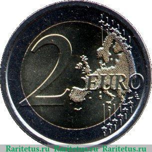 Реверс монеты 2 евро 2013 года   Ватикан