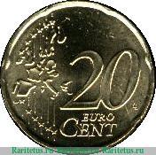 Реверс монеты 20 евроцентов 2005 года   Ватикан