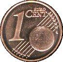 Реверс монеты 1 евроцент 2002-2005 годов   Ватикан