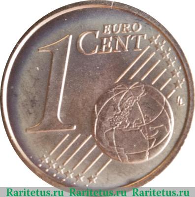 Реверс монеты 1 евроцент 2006-2013 годов   Ватикан
