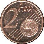 Реверс монеты 2 евроцента 2002-2005 годов   Ватикан