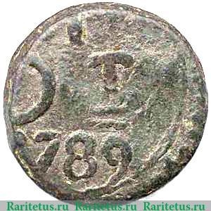 Реверс монеты 1 дуит 1789-1791 годов   Цейлон