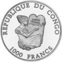 1000 франков 2001 года   Республика Конго