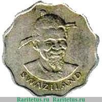 5 центов 1974-1979 годов   Эсватини (Свазиленд)
