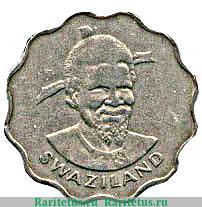 20 центов 1974-1979 годов   Эсватини (Свазиленд)