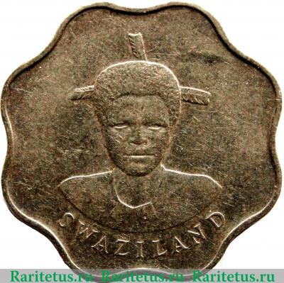 10 центов 1986-1992 годов   Эсватини (Свазиленд)