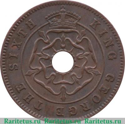 ½ пенни 1951-1952 годов   Южная Родезия