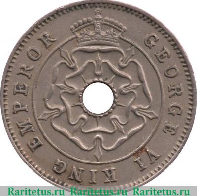 ½ пенни 1938-1939 годов   Южная Родезия