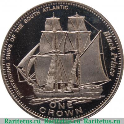 Реверс монеты 1 крона 2006 года   Тристан-да-Кунья