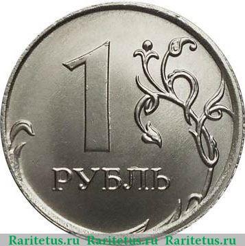 Реверс монеты 1 рубль 2020 года ММД 1 рубль