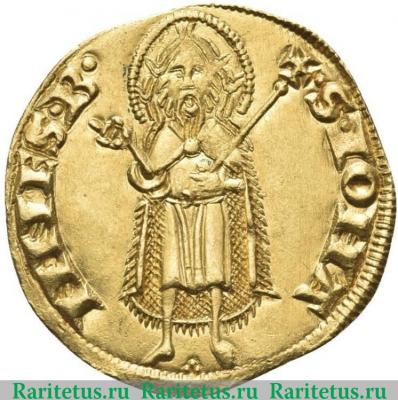 Реверс монеты флорин (fiorino) 1252-1303 годов   Флорентийская республика