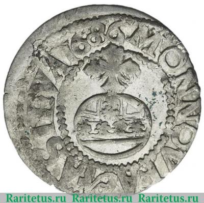 Реверс монеты севский чех 1686-1687 годов  