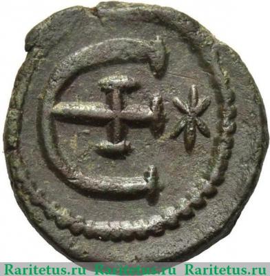 Реверс монеты пентануммий (pentanummium) 527-565 годов   Византия