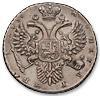 Реверс монеты 1 рубль 1730 года  ухо закрыто