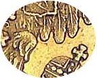 Деталь монеты 5 рублей 1846 года СПБ-АГ орёл 1847