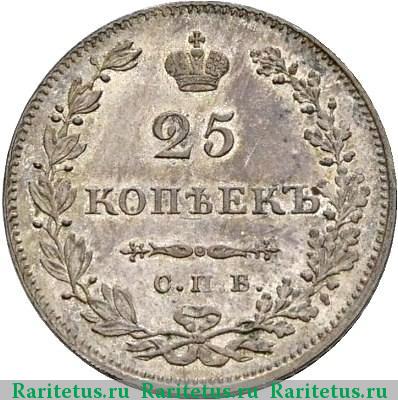 Реверс монеты 25 копеек 1831 года СПБ-НГ 
