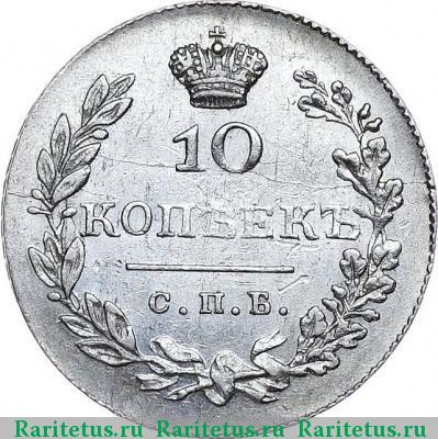 Реверс монеты 10 копеек 1830 года СПБ-НГ 