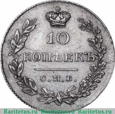 Реверс монеты 10 копеек 1831 года СПБ-НГ 