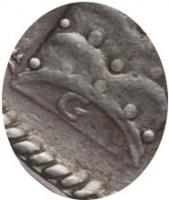 Деталь монеты 1 рубль 1707 года G 