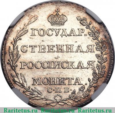 Реверс монеты полтина 1804 года СПБ-ФГ 