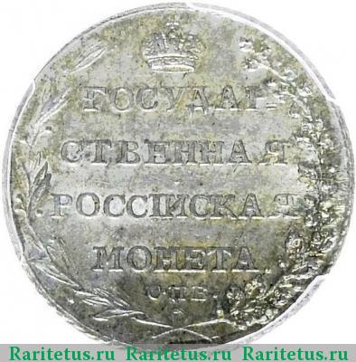 Реверс монеты полуполтинник 1802 года СПБ-АИ 