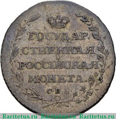 Реверс монеты полуполтинник 1805 года СПБ-ФГ 