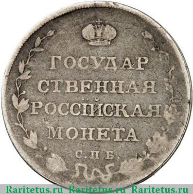 Реверс монеты полуполтинник 1809 года СПБ-ФГ 