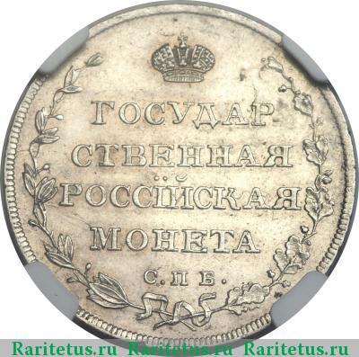 Реверс монеты полуполтинник 1809 года СПБ-МК 