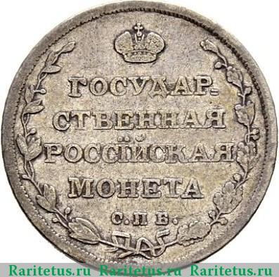 Реверс монеты полуполтинник 1810 года СПБ-ФГ 