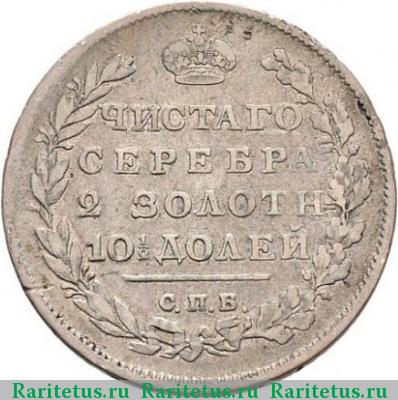 Реверс монеты полтина 1811 года СПБ-ФГ 