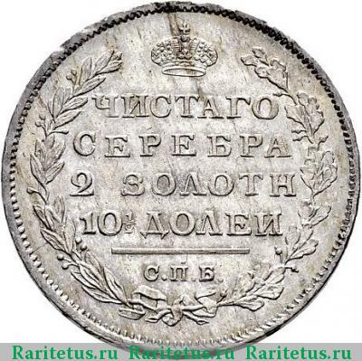 Реверс монеты полтина 1812 года СПБ-МФ 