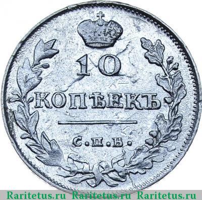 Реверс монеты 10 копеек 1815 года СПБ-МФ 