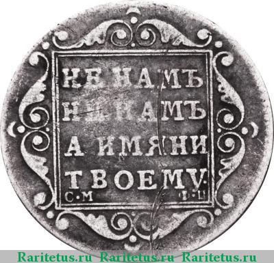 Реверс монеты полуполтинник 1798 года СМ-ФЦ 