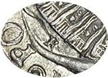Деталь монеты 1 рубль 1720 года K с пальмовой ветвью