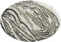 Деталь монеты 1 рубль 1720 года K с пальмовой ветвью