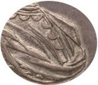 Деталь монеты 1 рубль 1720 года  без букв, с пальмовой ветвью