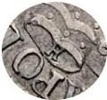 Деталь монеты полуполтинник 1705 года Н 