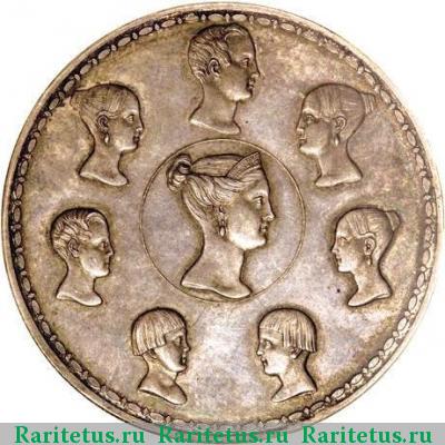 Реверс монеты 1 1/2 рубля - 10 злотых 1836 года  П.У.