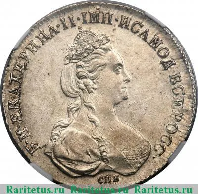 1 рубль 1780 года СПБ-ИЗ 