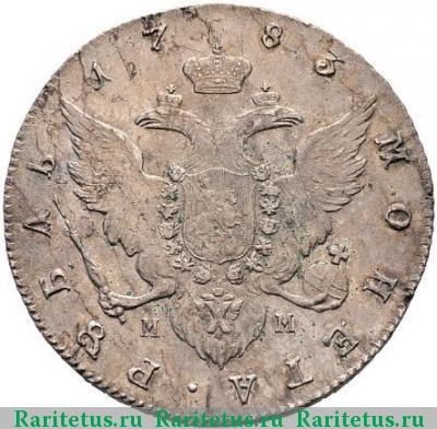 Реверс монеты 1 рубль 1783 года СПБ-TI-ММ 