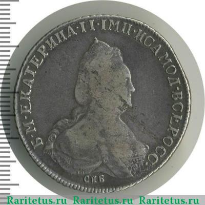 1 рубль 1793 года СПБ-TI без инициалов