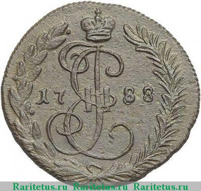 Реверс монеты денга 1788 года КМ 