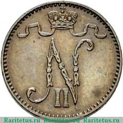1 пенни (penni) 1898 года  