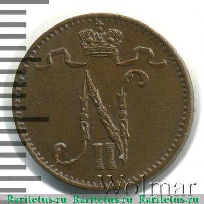 1 пенни (penni) 1908 года  
