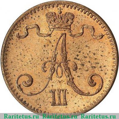 1 пенни (penni) 1883 года  