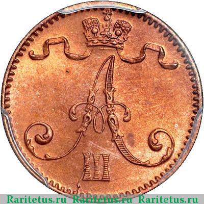 1 пенни (penni) 1892 года  